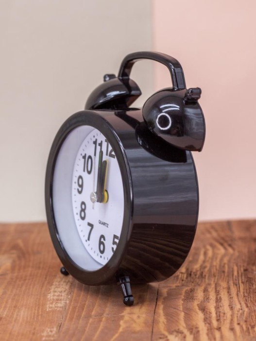 Часы-будильник "Black numbers", black 