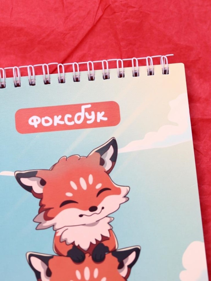 Блокнот для зарисовок DRAW ME! "Дружные лисички", 14х20 см, плотность 100 гр