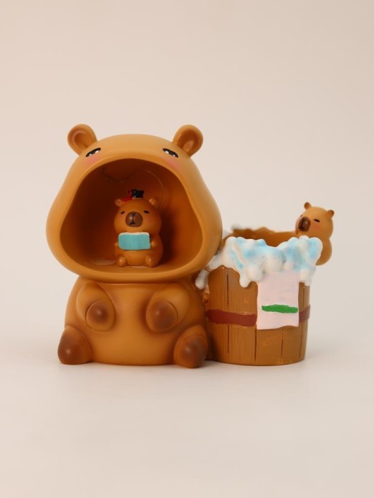 Ночник - подставка для канцелярских принадлежностей &quot;Capybara student&quot; (13.8 см) 