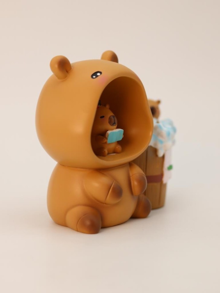 Ночник - подставка для канцелярских принадлежностей "Capybara student" (13.8 см)