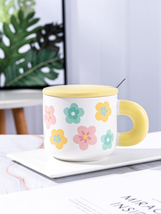 Кружка «Flower power», yellow (450 ml) 