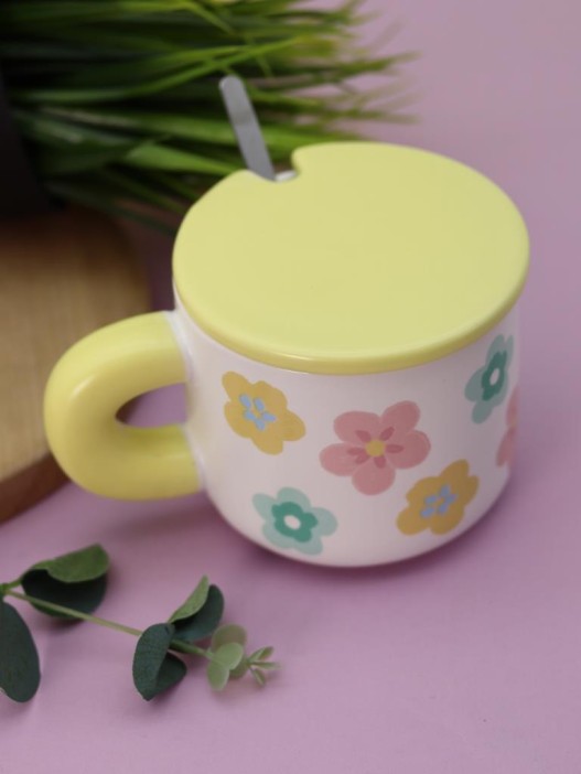 Кружка «Flower power», yellow (450 ml) 