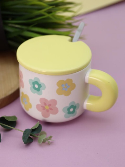 Кружка «Flower power», yellow (450 ml) 