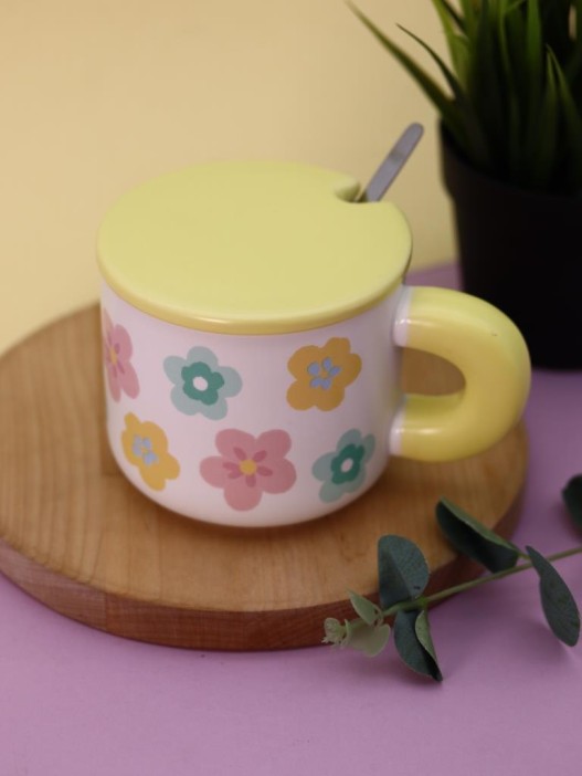 Кружка «Flower power», yellow (450 ml) 