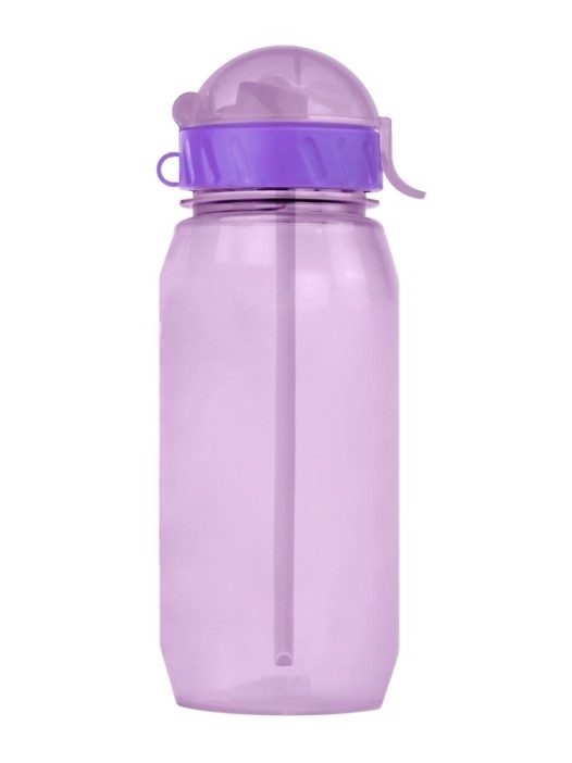 Бутылка &quot;Classic&quot; с трубочкой, purple (400 ml) 