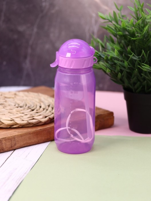 Бутылка &quot;Classic&quot; с трубочкой, purple (400 ml) 
