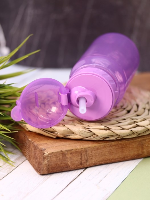 Бутылка &quot;Classic&quot; с трубочкой, purple (400 ml) 
