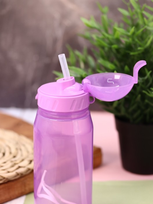 Бутылка &quot;Classic&quot; с трубочкой, purple (400 ml) 