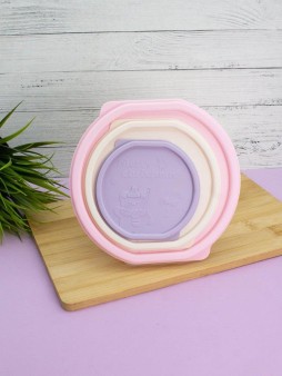 Набор контейнеров 3 шт. «Color life round»  (1 л, 0.53 л, 0.2 л)