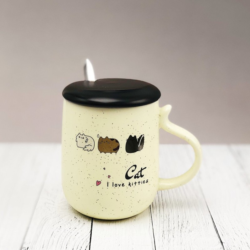 Кружка &quot;I love kitties&quot; (Сердечки) (420ml) 