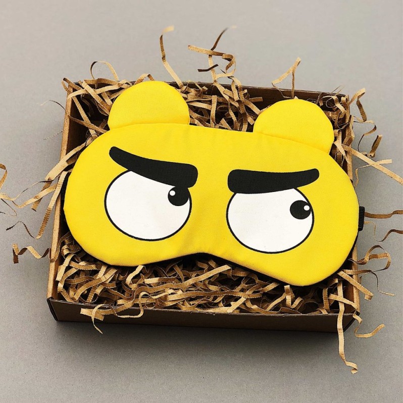 Маска для сна гелевая &quot;Eyes&quot;, yellow 