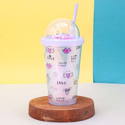 Тамблер "Love heart", purple (450 ml)