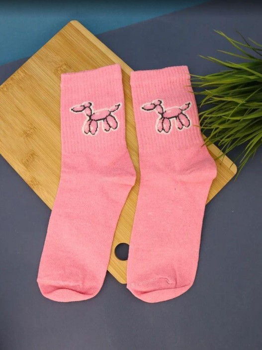 Носки «Balloon dog», розовый, мужские/женские р. 35-40 