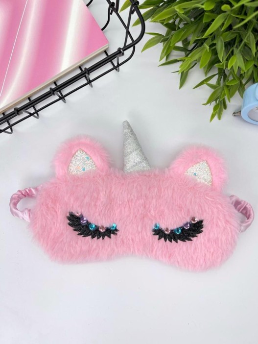 Маска для сна &quot;Unicorn eyelashes&quot;, pink 