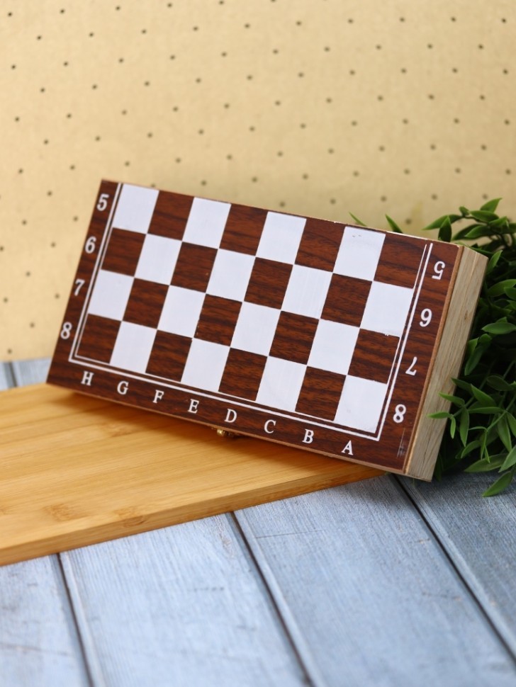 Игра настольная 3 в 1 "Шахматы, шашки, нарды" 25*25см
