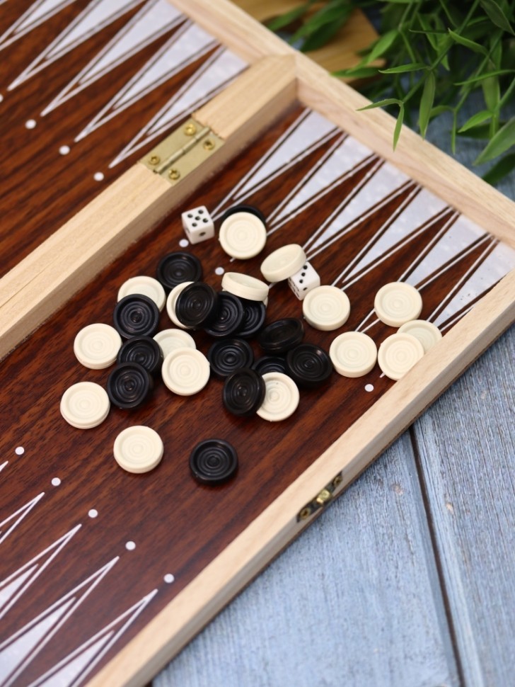 Игра настольная 3 в 1 "Шахматы, шашки, нарды" 25*25см