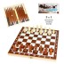 Игра настольная 3 в 1 "Шахматы, шашки, нарды" 25*25см
