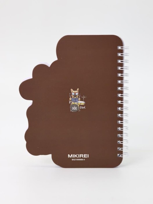 Блокнот на спирали (B6) &quot;Dog drummer&quot;, brown (13*18) 