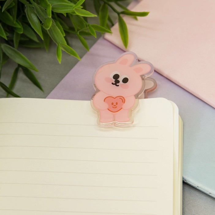 Закладка "Animal hare", pink 