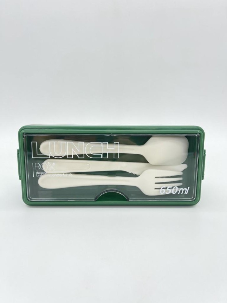 Ланчбокс "Bright lunch", green (650 мл)