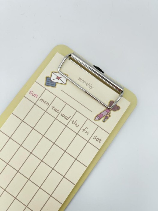 Блок для заметок с зажимом &quot;Nice weekly &quot;, 30 л.  10*18 см 