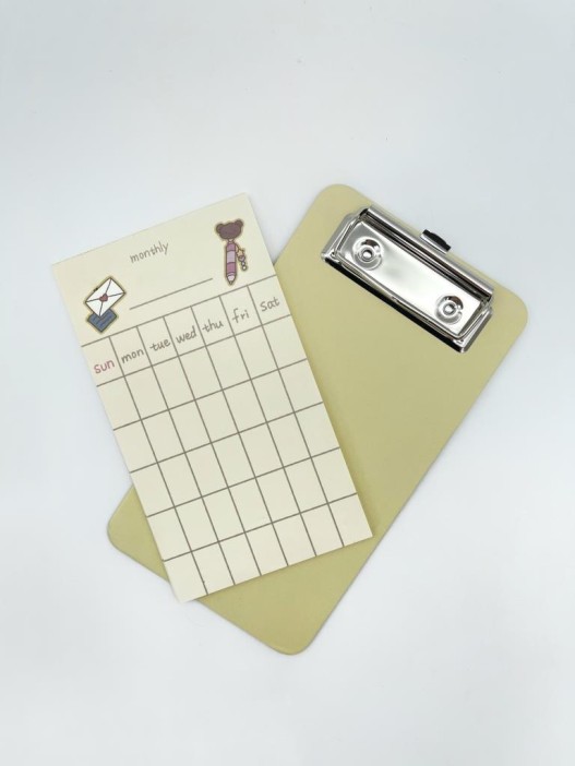 Блок для заметок с зажимом &quot;Nice weekly &quot;, 30 л.  10*18 см 