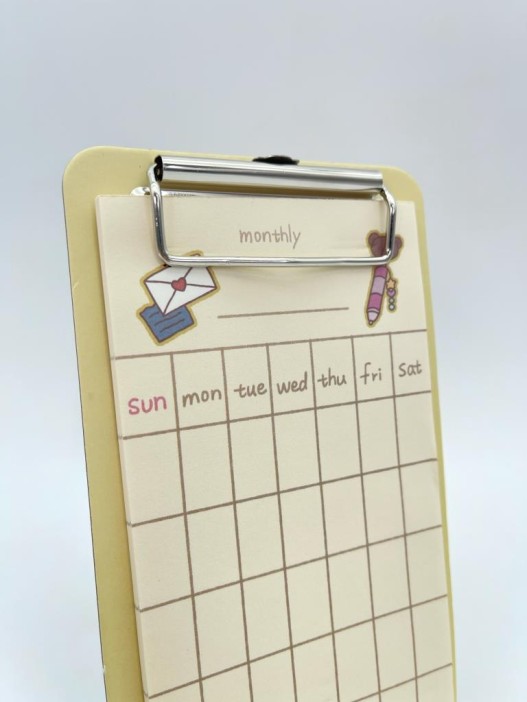 Блок для заметок с зажимом &quot;Nice weekly &quot;, 30 л.  10*18 см 