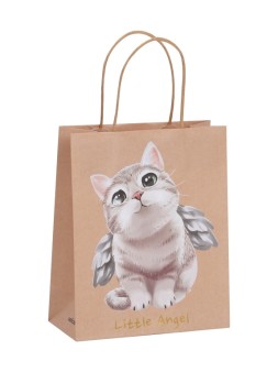 Пакет подарочный «Пушистые друзья», ангелочек (21*25,5*10)
