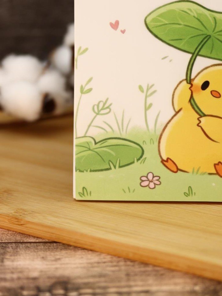 Блокнот для зарисовок DRAW ME! "Утка под листиком", 14х20 см, плотность 100 гр