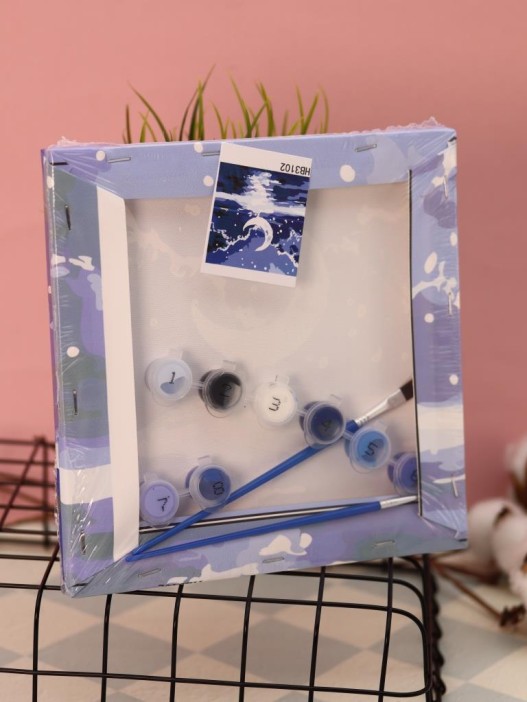 Картина по номерам на подрамнике Draw Me! «Moon», (20*20 см) 