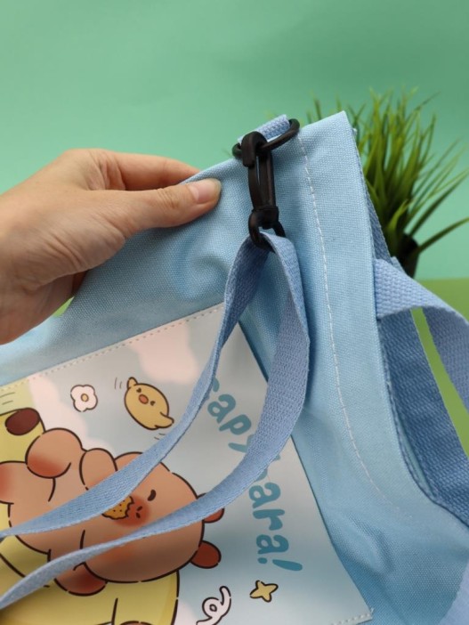 Сумка шоппер &quot;Capybara on a banana&quot;, blue 