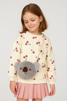 Сумочка плюшевая "Koala", grey (16*14 см)