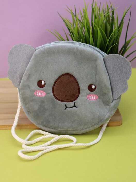 Сумочка плюшевая &quot;Koala&quot;, grey (16*14 см) 