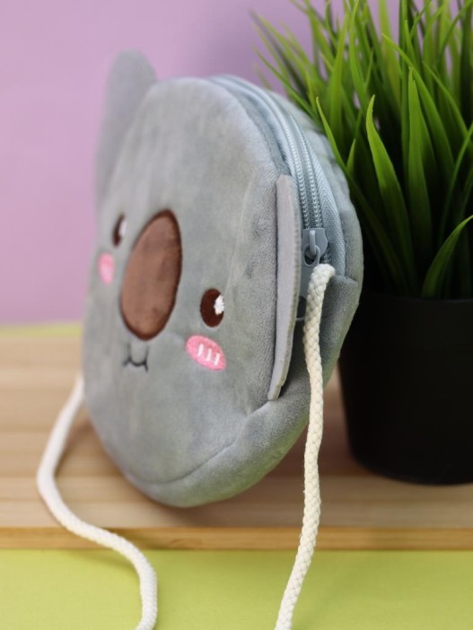 Сумочка плюшевая &quot;Koala&quot;, grey (16*14 см) 