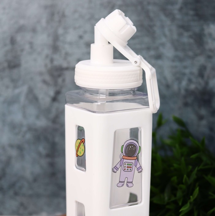 Бутылка «Bright square», white (700 ml) 