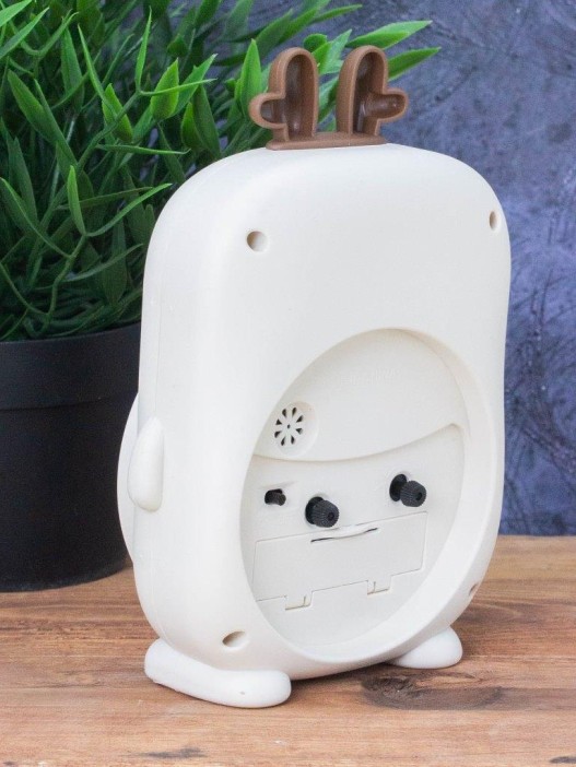 Часы-будильник «Rainbow deer», white (14,5х12 см) 