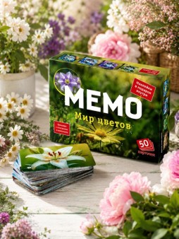 Мемо "Мир цветов" (50 карточек)