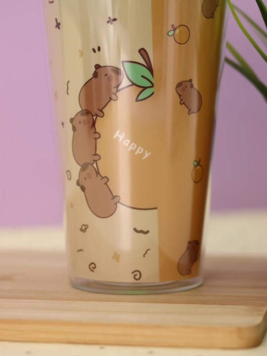 Тамблер iLikeGift &quot;Capybara ray&quot;, green (880 мл) 