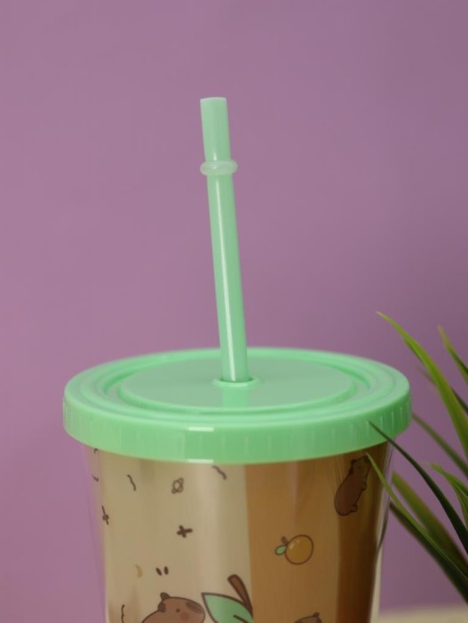 Тамблер iLikeGift &quot;Capybara ray&quot;, green (880 мл) 