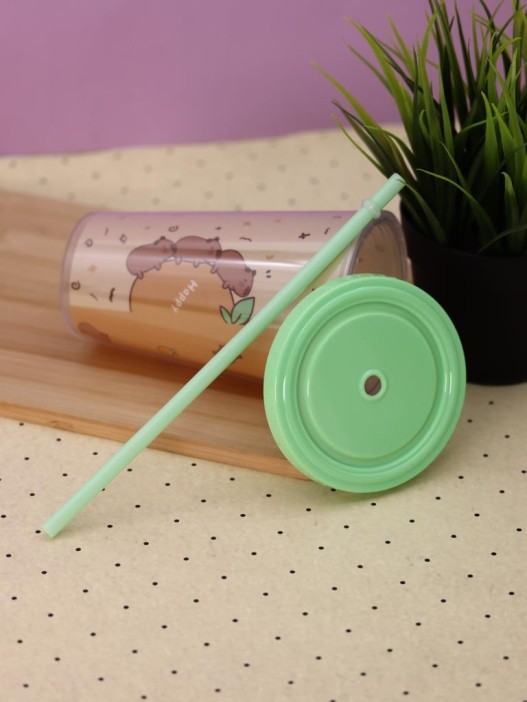 Тамблер iLikeGift &quot;Capybara ray&quot;, green (880 мл) 