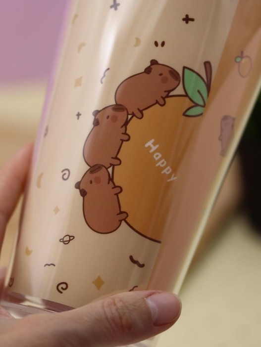 Тамблер iLikeGift &quot;Capybara ray&quot;, green (880 мл) 