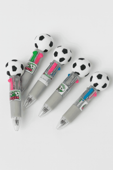 Разноцветная мини-ручка 4 в 1 "Football", mix