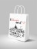 Пакет подарочный iLikeGift "В Питере жить!", белый (24*14*30см)
