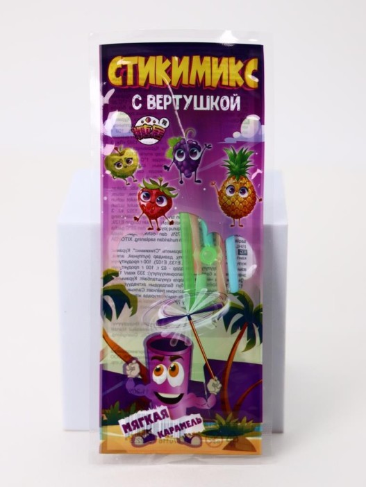 Мягкая карамель «Стикимикс» с игрушкой, 30 шт. 