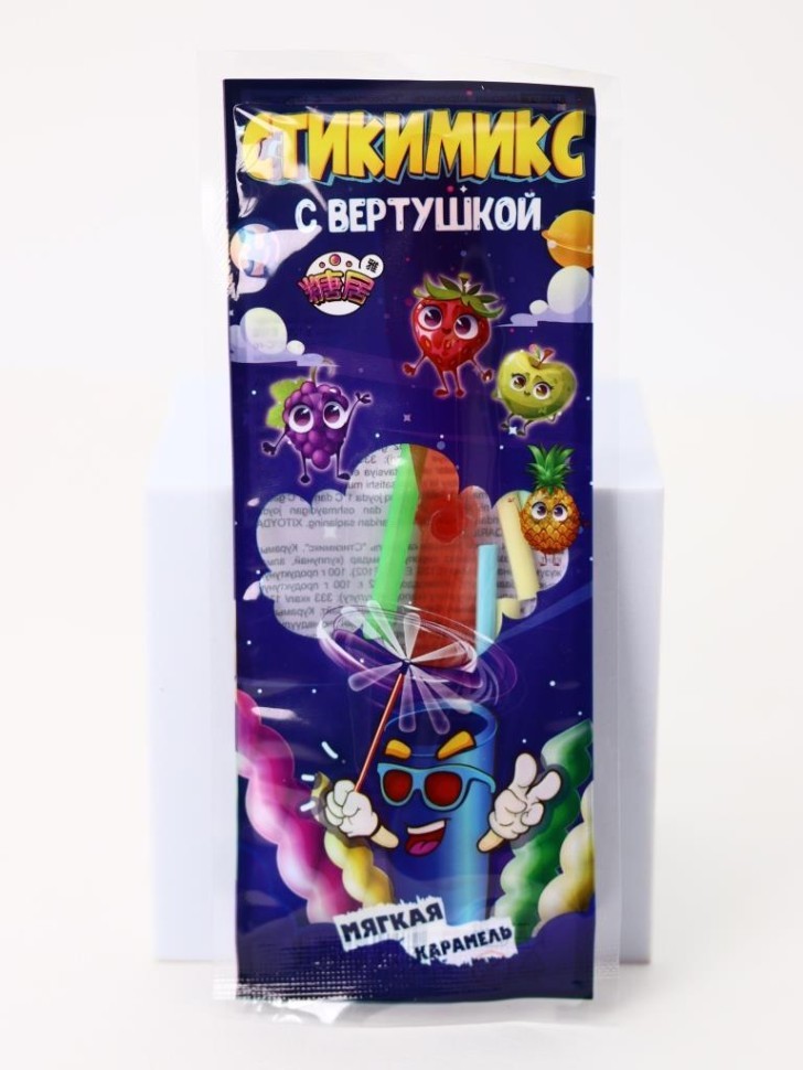 Мягкая карамель «Стикимикс» с игрушкой, 30 шт.