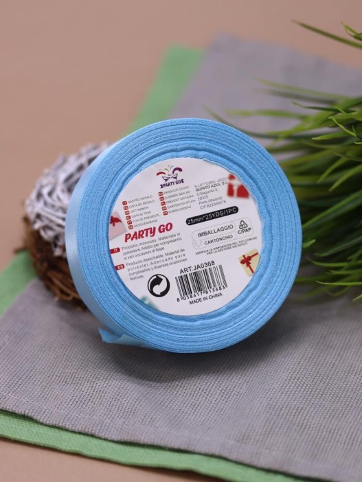 Лента для декора и подарков &quot;Ribbon of Joy&quot;, blue (2,5 см*1 м) 