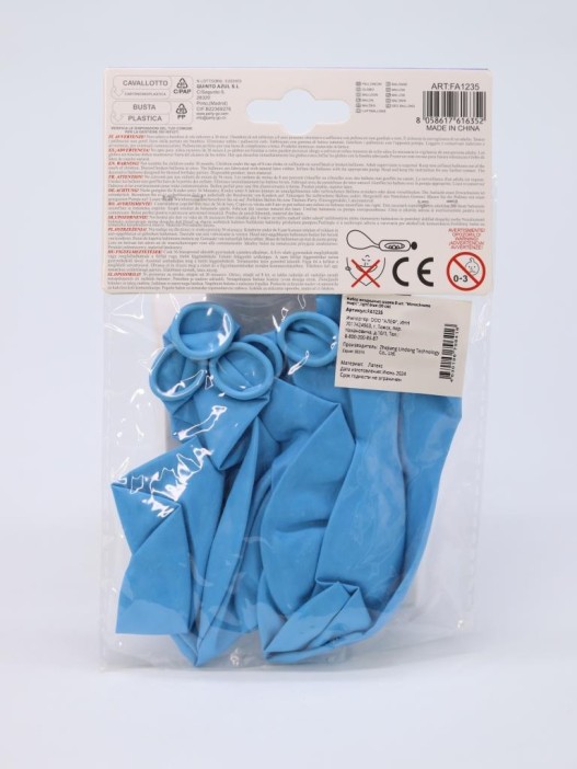 Набор воздушных шаров 8 шт. &quot;Monochrome magic&quot;, light blue (30 см) 