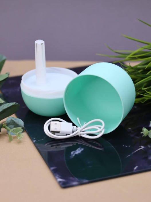 Настольный увлажнитель воздуха - ночник iLikeGift &quot;Lucky flower&quot;, green(портативный,USB) 