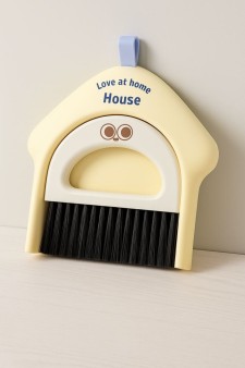 Веник с совком "Love at home", yellow