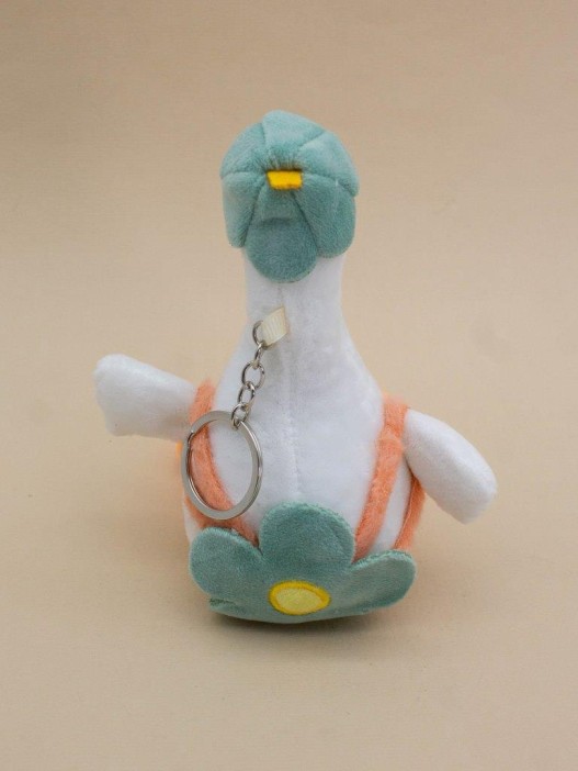 Плюшевый брелок "Goose flower hat", green (15 см) 